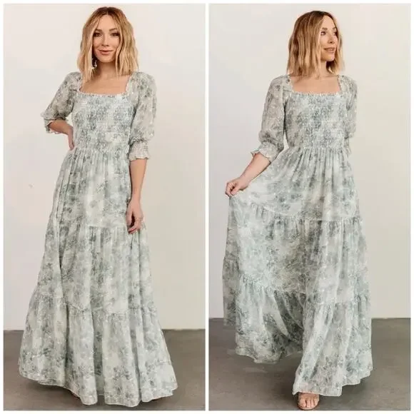 Baltic Born | Dresses | Baltic Born Sage Green Bailey Eyelet Maxi Dress Szl  Nwt | Poshmark